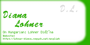 diana lohner business card